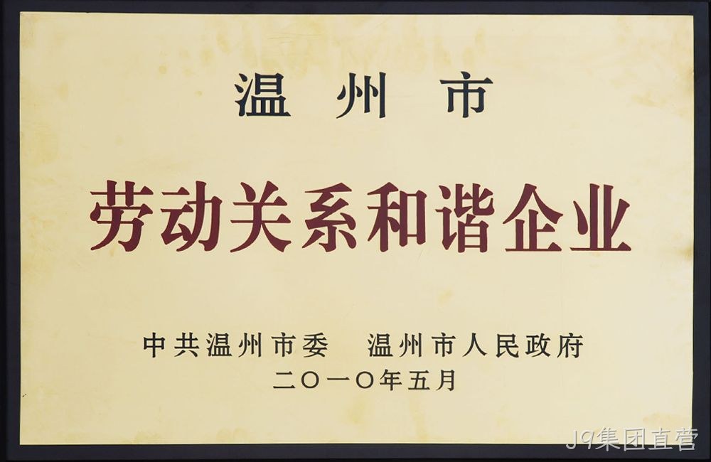 温州市劳动关系和谐企业