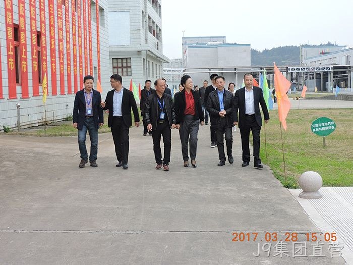 温州市市委常委、宣传部长胡剑谨一行莅临J9集团直营调研